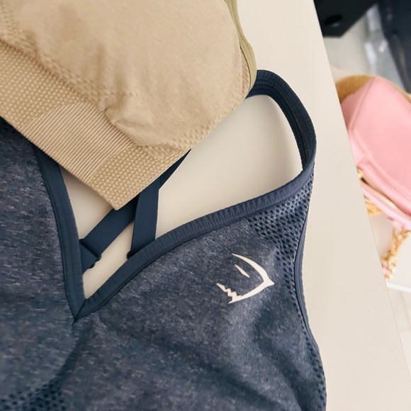 Gymshark Sports Bras - Black, Blue, Brown, Cream - Picture 3 of 5